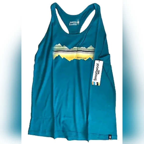 ISO Smartwool Merino Wool Mountain Horizon Racer-Back tank - Picture 1 of 4